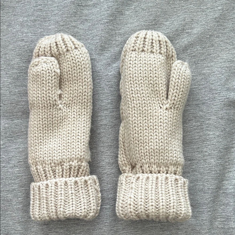 GAP Baby Cream Mittens - One Size